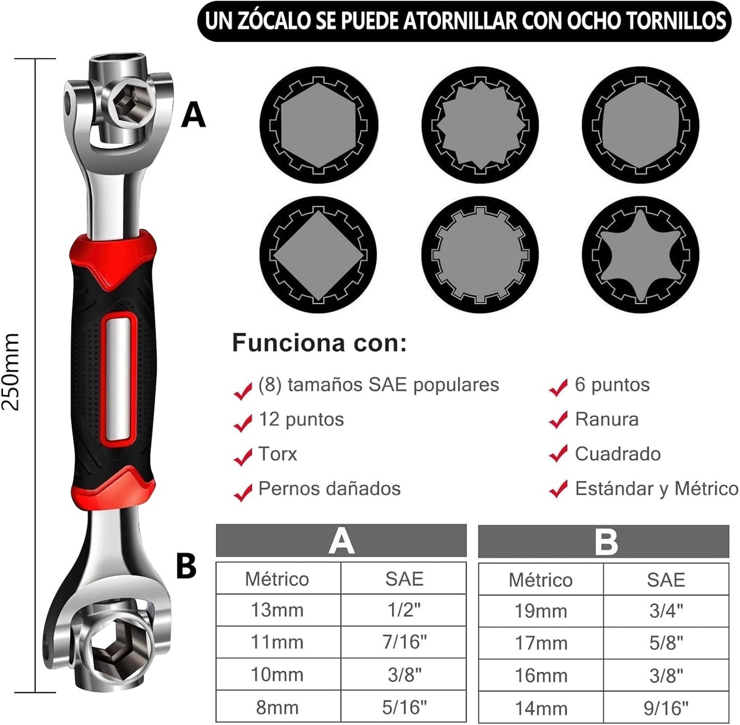 Llave Universal Multifuncional 48 en 1